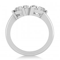 Pear/Pear Lab Grown Diamond Toi et Moi Ring 14k White Gold (4.00ct)