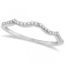 Infinity Style Alexandrite & Diamond Bridal Set 14k White Gold 1.29ct