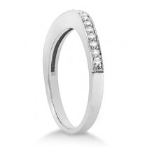 Butterfly Diamond & Amethyst Bridal Set 14k White Gold (0.42ct)