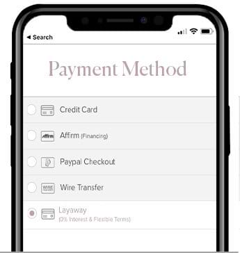 Choose Layaway as Payment Method