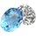 Blue Topaz & Diamonds